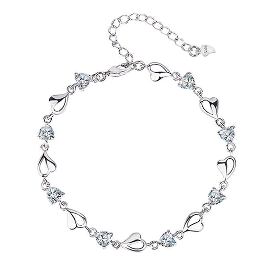 Pulsera del Amor en Cristal Zircón y Amatista - Image 2