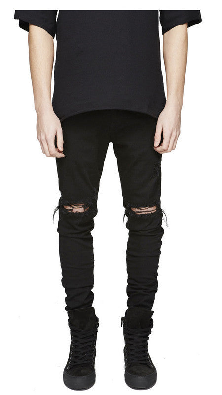 Jeans Rotos para Hombre con Desgarre en Rodillas - Image 11