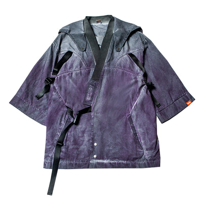 Sudadera con Capucha Gradient Punk Urbano Japonés - Image 6