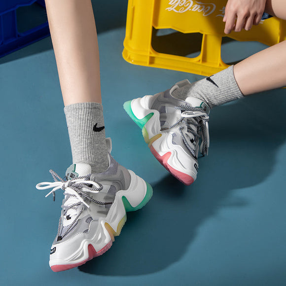 Zapatos Plataforma Arcoíris de Gelatina para Mujer