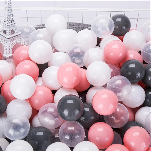 Piscina de Pelotas Blandas Transparentes - Juego Educativo Ecológico para Niños
