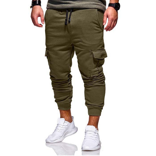 Pantalones de Chándal Casuales para Hombre con Cintura Elástica y Múltiples Bolsillos - Image 16