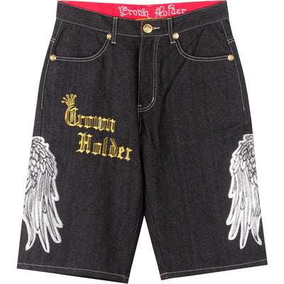 Shorts de Mezclilla Bordados Talla Grande Hombre Corte Relajado - Image 16