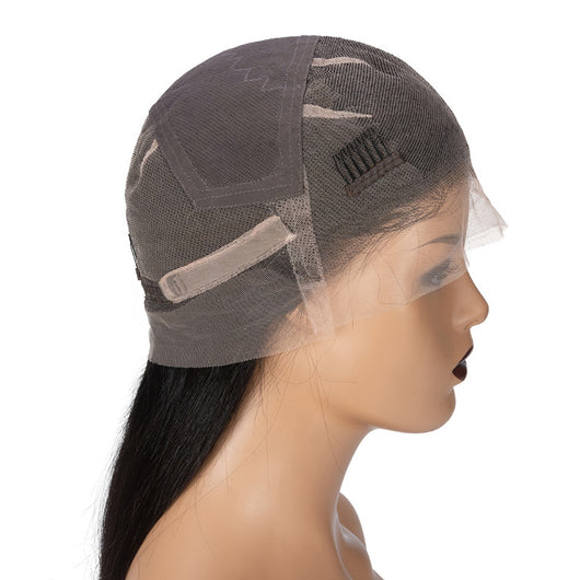 Peluca Corta Ondulada Negra - Cabello Liso Natural - Image 2