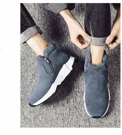 Zapatos Casuales de Invierno para Hombre en Ante y Algodón - Image 11
