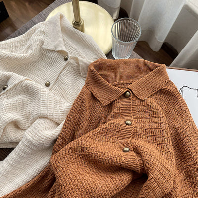 Cardigan Retro Oversized para Mujer - Estilo Cómodo y Desenfadado - Image 5