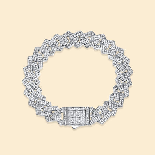 Pulsera Elegante de Plata S925 con Moissanita