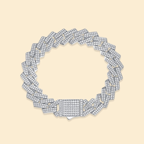 Pulsera Elegante de Plata S925 con Moissanita