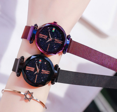 Reloj Mujer Cielo Estrellado con Malla Magnética y Cristal de Cuarzo - Image 9
