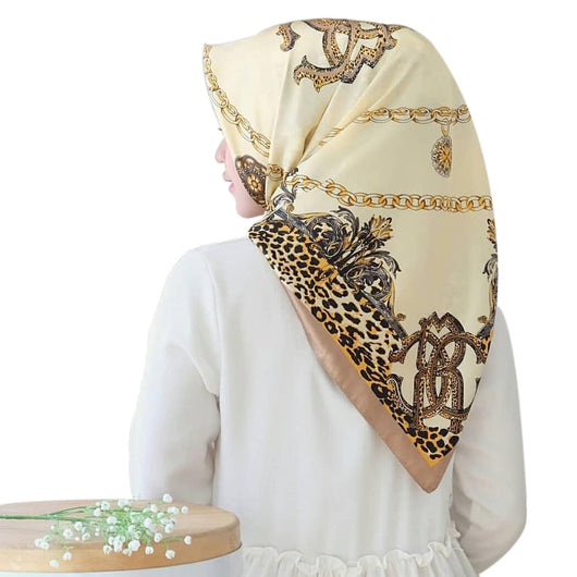 Pañuelo Estampado Leopardo Grande - Accesorio Versátil - Image 82