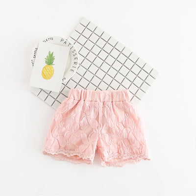 Shorts de encaje floral para niñas - Hot pants elegantes - Image 8