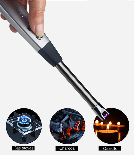 Encendedor de Plasma Portátil para Camping con Pantalla Digital y Carga USB