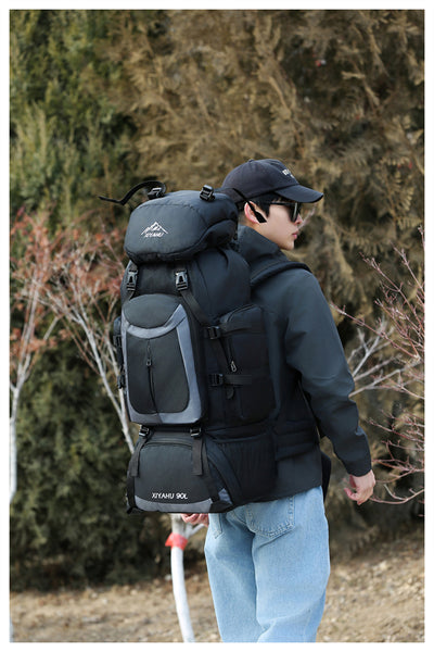 Mochila de Senderismo 90L XIYAHU - Resistente al Agua para Trekking y Acampada - Image 22