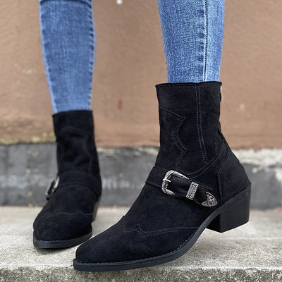Botas para Mujer con Hebilla Ajustable - Versátiles y Elegantes - Image 4