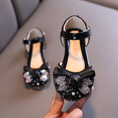 Zapatillas de Danza Infantiles con Moño de Diamantes de Colores - Image 5