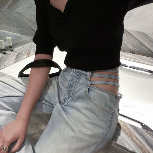 Jeans con Cintura Recortada - Image 3