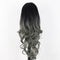 Peluca Larga Rizada con Malla Fina y Cabello Liso