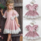 Vestido de Encaje Rosa Princesa
