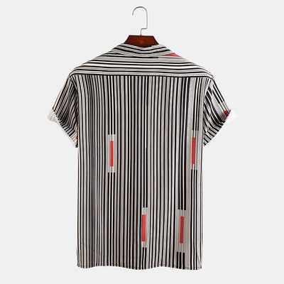 Camiseta Rayada de Verano para Hombre - Corte Slim Fit Transpirable - Image 3