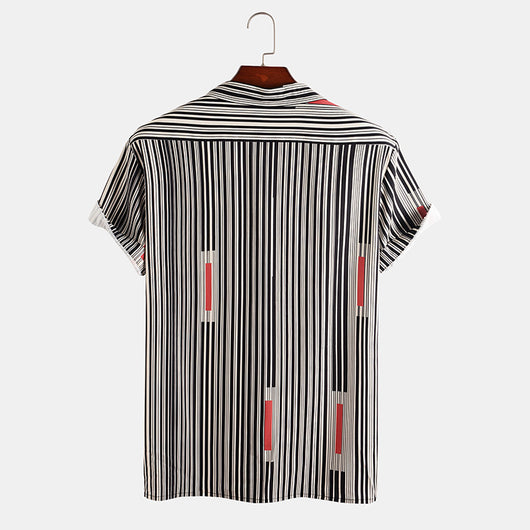 Camiseta Rayada de Verano para Hombre - Corte Slim Fit Transpirable - Image 3