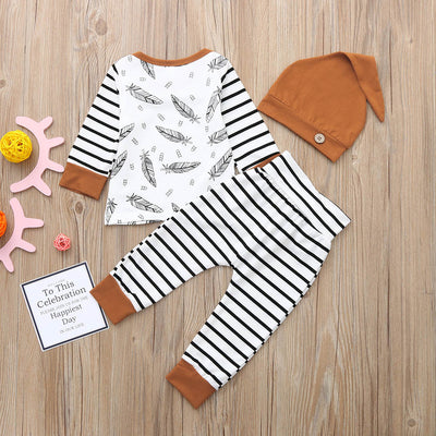 Conjunto de 3 Piezas de Ropa Infantil en Algodón Suave - Image 9