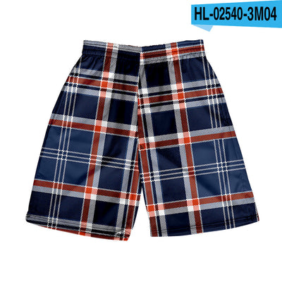 Shorts Casuales a Cuadros para Hombre - Pantalones de Playa - Image 13