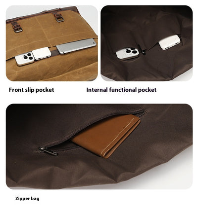 Bolsa Bandolera de Lona Unisex - Estilo Casual y Versátil - Image 17