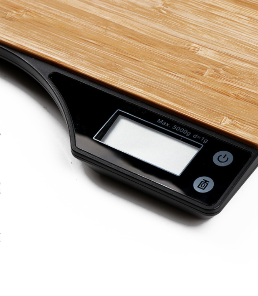 Báscula Digital de Bambú para Cocina - Balanza Electrónica de Alimentos - Image 5