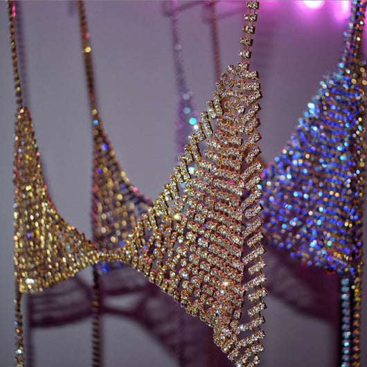 Cadena Corporal Brillante para Fiesta - Joyería Rhinestone Nocturna - Image 10