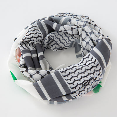 Pañuelo Chiffon Estampado Bandera - Moda Árabe Dubai - Image 25