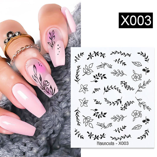 Stickers de Uñas Mariposas, Flores y Hojas - Diseños Artísticos - Image 16
