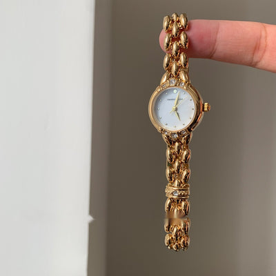 Reloj de Cuarzo Retro Lujo Minimalista con Cristales Brillantes - Image 9