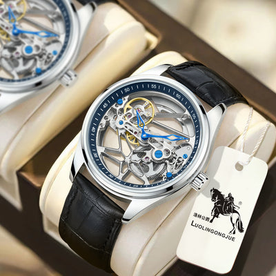 Reloj Mecánico Automático de Cristal Doble - Image 3