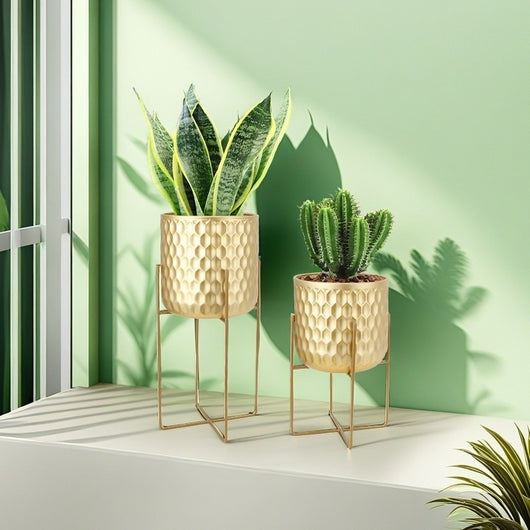 Soporte Metálico para Macetas y Flores - Decoración para Interiores y Balcones