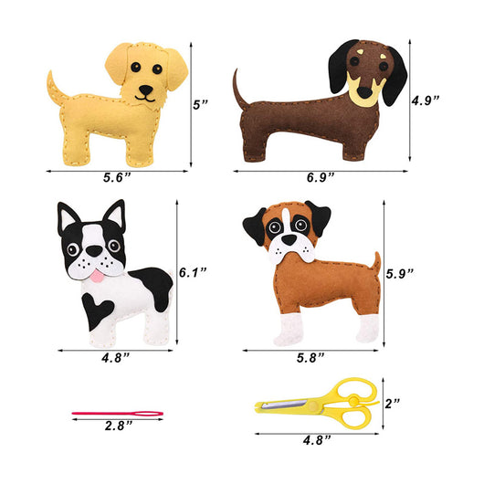Kit de Costura Educativa para Niños - Mascotas en Fieltro DIY - Image 18
