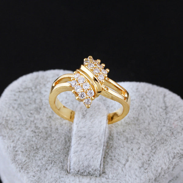 Anillo de Moda Coreana para Niñas con Circonita Brillante