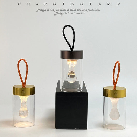 Lámpara Camping Recargable con Diseño Gota de Agua - Luz Nocturna Portátil