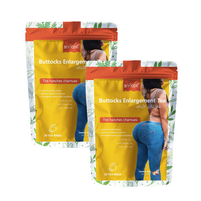 Té de Hierbas Naturales para Realce de Glúteos - Fórmula con Fenogreco y Maca