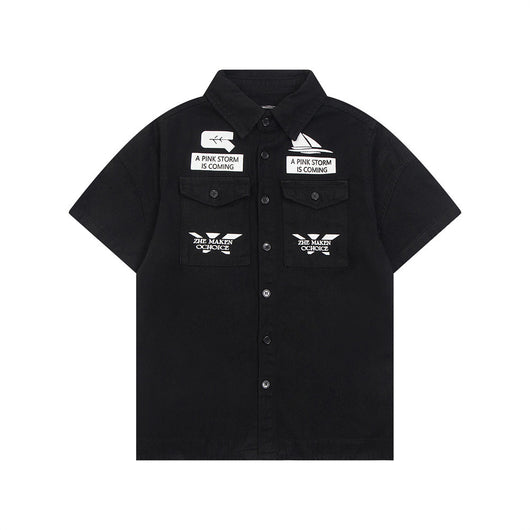 Playera Hombre Estampado Letras Manga Corta - Image 5