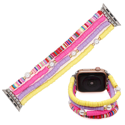 Correa de Reloj Artesanal en Cerámica Suave - Diseño Multicolor Negro - Image 9