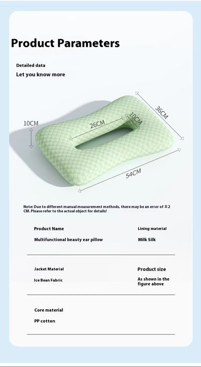 Almohada Ergonómica para Dormir Profundo sin Presión en los Oídos - Image 17
