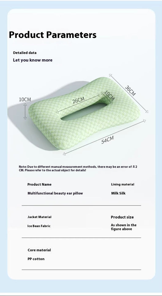 Almohada Ergonómica para Dormir Profundo sin Presión en los Oídos - Image 17