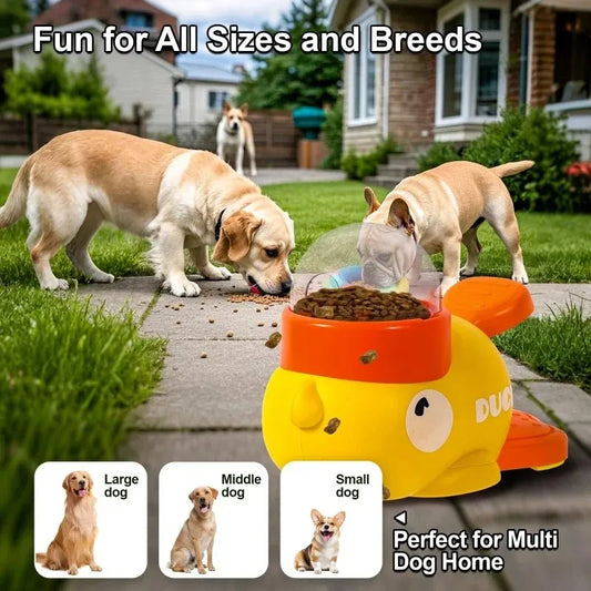 Comedero Interactivo para Perros con Diseño de Pato - Juguete Dispensador Antideslizante - Image 2