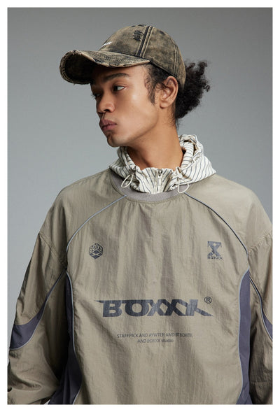 Sudadera Suelta Estilo College Retro Cuello Redondo - Image 13