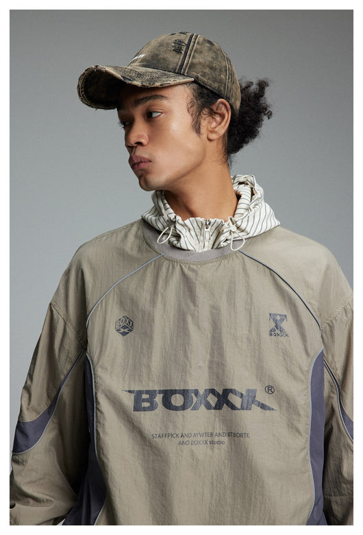 Sudadera Suelta Estilo College Retro Cuello Redondo - Image 13