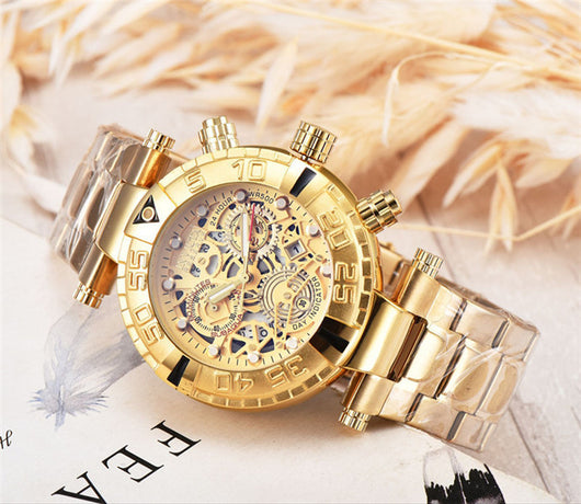 Reloj de Hombre Acero Inoxidable Esfera Grande Cuarzo Premium - Image 2
