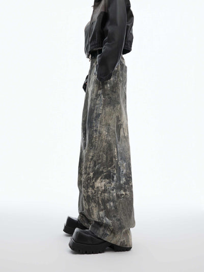 Jeans Desgastados con Estampado 3D Efecto Industrial Splash - Image 10