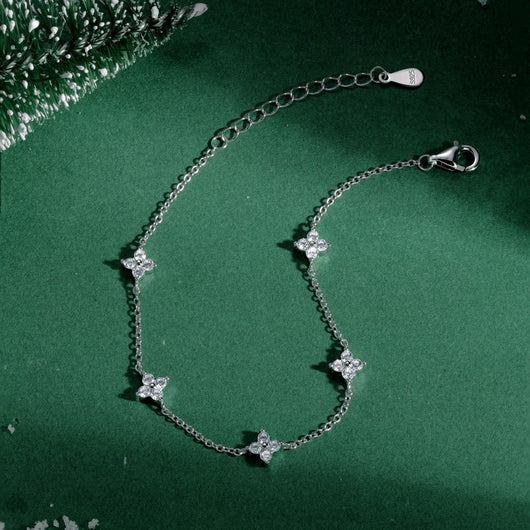Collar y Pulsera de Plata Esterlina 925 Diseño Estrellado con Zirconia para Mujer - Image 14