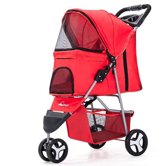 Carrito Plegable para Mascotas - Cómodo y Portátil para Perros y Gatos - Image 5