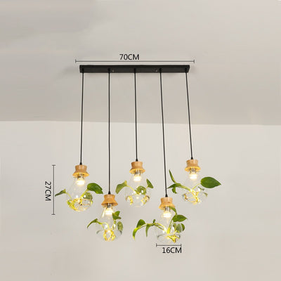 Lámpara Acuario de Cristal para Sala - Decoración Moderna con Plantas Acuáticas - Image 14